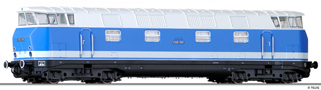 [Lokomotivy] → [Motorov] → [V 180 (BR 118)] → 501292: dieselov lokomotiva modr-slonov kost s ernm pojezdem