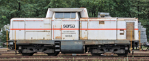 [Lokomotivy] → [Motorov] → [V 100] → 501597 E: dieselov lokomotiva bl, ern rm a pojezd „GRETLI II“