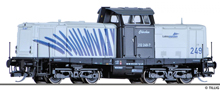 [Lokomotivy] → [Motorov] → [V 100] → 501733: dieselov lokomotiva v barevnm schematu „LOKOMOTION Gesellschaft fr Schienentraktion mbHR