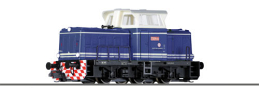 [Lokomotivy] → [Motorov] → [T334] → 501299: dieselov lokomotiva modr-slonov kost s edou stechou, ern rm