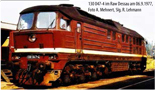 [Lokomotivy] → [Motorov] → [BR 132] → 71442: dieselov lokomotiva erven s proukem, tmav ed stecha