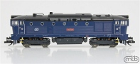 [Lokomotivy] → [Motorov] → [T478.3 „Brejlovec”] → TT750-346: dieselov lokomotiva tmav modr, ern stecha a podvozky