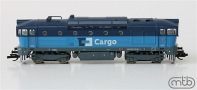 [Lokomotivy] → [Motorov] → [T478.3 „Brejlovec”] → TT750-061: dieselov lokomotiva svtle modr-tmav modr, tmav ed rm a podvozky