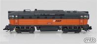 [Lokomotivy] → [Motorov] → [T478.3 „Brejlovec”] → TT750-059: dieselov lokomotiva ed s oranovm pruhem