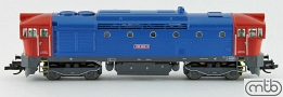 [Lokomotivy] → [Motorov] → [T478.3 „Brejlovec”] → CD-755-022: dieselov lokomotiva modr-erven, tmav ed rm a pojezd