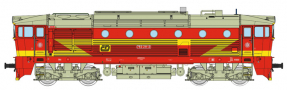 [Lokomotivy] → [Motorov] → [T478.3 „Brejlovec”] → 33343: dieselov lokomotiva erven se lutm bleskem „BA“