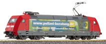 [Lokomotivy] → [Elektrick] → [BR 101] → 02310: elektrick lokomotiva erven s reklamnm potiskem „Polizei“