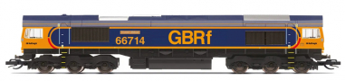 [Lokomotivy] → [Ostatn] → [Ostrovn] → TT3016M: dieselov lokomotiva modr-oranov, ed stecha a ern pojezd „Cromer Lifeboat“