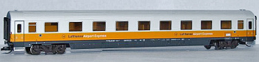 [Osobn vozy] → [Rychlkov] → [typ Eurofima] → 500747: oranov-svtle ed ″Lufthansa-Airport-Express″