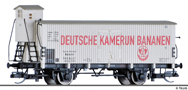 [Nkladn vozy] → [Kryt] → [2-os chladic] → 17377: chladic vz bl s edou stechou „Deutsche Kamerun-Bananen“