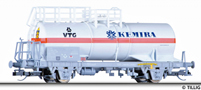 [Nkladn vozy] → [Cisternov] → [2-os na chemiklie] → 14974: cisternov vz svtle ed „Kemira“