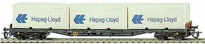 [Nkladn vozy] → [Nzkostnn] → [4-os ploinov Rgs] → 15512: nkladn ploinov vz ern se temi kontejnery 20′ „Hapag-Lloyd“