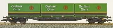 [Nkladn vozy] → [Nzkostnn] → [4-os ploinov Rgs] → 15516: nkladn ploinov vz ern se temi kontejnery 20′ „Berliner Biere“