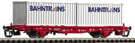 [Nkladn vozy] → [Nzkostnn] → [2-os kontejnerov Lbgjs 598] → 14561: ploinov nkladn vz erven se dvma kontejnery 20′ „Bahntrans“