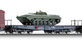 [Nkladn vozy] → [Nzkostnn] → [6-os ploinov] → 01592: ern s nkladem tanku BMP-1