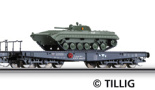 [Nkladn vozy] → [Nzkostnn] → [6-os ploinov] → 01593: ern s nkladem tanku BMP-1