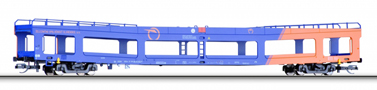 [Nkladn vozy] → [Speciln] → [Na pepravu aut] → 01668: modr-oranov na pepravu aut