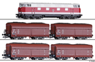 [Soupravy] → [S lokomotivou] → 01447 E: set dieselov lokomotivy V 180 a ty samovsypnch voz s uhlm