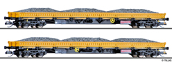 [Soupravy] → [Nkladn] → 501908: set dvou nkladnch voz pracovnho vlaku s nkladem trku