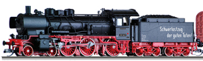 černá s červeným pojezdem a kouřovými plechy, typ BR 38