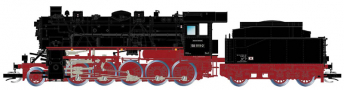[Lokomotivy] → [Parn] → [BR 58] → HN9068S: parn lokomotiva ern s ervenm pojezdem