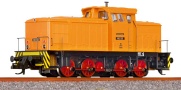 [Lokomotivy] → [Motorov] → [V 60] → 96130: dieselov lokomotiva oranov s ernm pojezdem a ervenmi koly