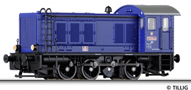 [Lokomotivy] → [Motorov] → [V 36] → 04635: dieselov lokomotiva modr s ernm rmem a pojezdem