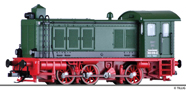 [Lokomotivy] → [Motorov] → [V 36] → 04642: dieselov lokomotiva zelen, ed stecha, erven rm a pojezd