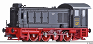 [Lokomotivy] → [Motorov] → [V 36] → 04643 E: dieselov lokomotiva ern s edou stechou, erven rm a pojezd