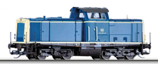 dieselová lokomotiva modrá-šedá, typ BR 212