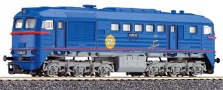 [Lokomotivy] → [Motorov] → [BR 120] → 02568: dieselov lokomotiva modr s ervenou linkou a edm pojezdem