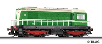 [Lokomotivy] → [Motorov] → [BR 107] → 501099: dieselov lokomotiva zelen-slonov kost, ern rm a bl zbradl