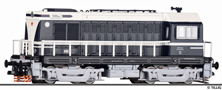 [Lokomotivy] → [Motorov] → [BR 107] → 02629: dieselov lokomotiva tmav modr-slonov kost, ed pojezd VEB Kombinat „Schwarze Pumpe“