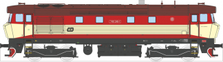 [Lokomotivy] → [Motorov] → [T478.1 „Bardotka”] → 33422: dieselov lokomotiva erven-slonov kost, hnd stecha