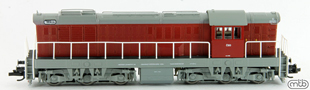 [Lokomotivy] → [Motorov] → [T669.0 (770)] → CSD-T669-0084: dieselov lokomotiva erven-ed stecha, rm a pojezd