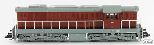 [Lokomotivy] → [Motorov] → [T669.0 (770)] → CSD-T669-1172: dieselov lokomotiva erven-ed stecha, rm a pojezd