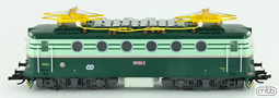 [Lokomotivy] → [Elektrick] → [E499.0] → CD-140-094: elektrick lokomotiva v ntru tmav zelen-svtle zelen, lut pantografy