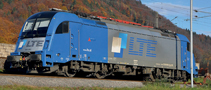 [Lokomotivy] → [Elektrick] → [BR 183] → 04955 E: elektrick lokomotiva modr-stbrn „WLE“