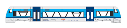 [Lokomotivy] → [Motorov vozy a jednotky] → [RS1 Regio Shuttle] → 33555: motorov vz v barevnm schematu „Najbrt“