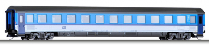 rychlíkový vůz v barevném schematu „Najbrt“ 2. tř., typ Bmz <sup>245</sup>