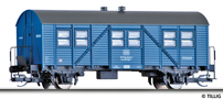 [Osobn vozy] → [Spn a osobn] → [2-os pomocn MCi] → 501804: dlensk vz modr s edou stechou do pracovnho vlaku