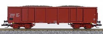 vysokostěnný nákladní vůz červenohnědý s nákladem uhlí, typ Eas <sup>5971</sup>