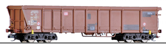 vysokostěnný nákladní vůz červenohnědý s opravami a s rolovací střechou, typ Tamns <sup>893</sup>