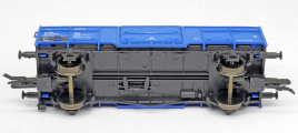 otevřený nákladní vůz modrý - spojovací vůz, typ U-x (Vtr)