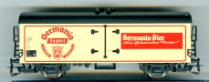 [Nkladn vozy] → [Kryt] → [2-os chladic, pivn a reklamn] → 500162: krmov s ernou stechou ″Germania 2″