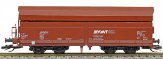 nákladní samovýsypný vůz červenohnědý s logem „AWT“, typ Falls <sup>401.5</sup>