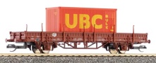 [Nkladn vozy] → [Nzkostnn] → [2-os Ks] → 14753: nzkostnn nkladn vz ervenohnd s kontejnerem „UBC“