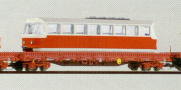 [Nkladn vozy] → [Nzkostnn] → [4-os Res] → 501096: nzkostnn nkladn vz ervenohnd s nkladem tramvaje Tatra