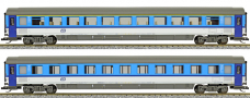 [Soupravy] → [Osobn] → 01659-1: set dvou rychlkovch voz v barevnm schematu „Najbrt“