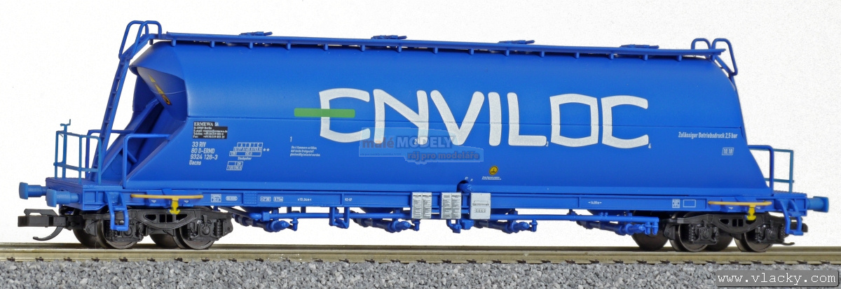 Samovýsypný vůz pro přepravu prachu Uacns <b>ENVILOC</b>, ERMEWA